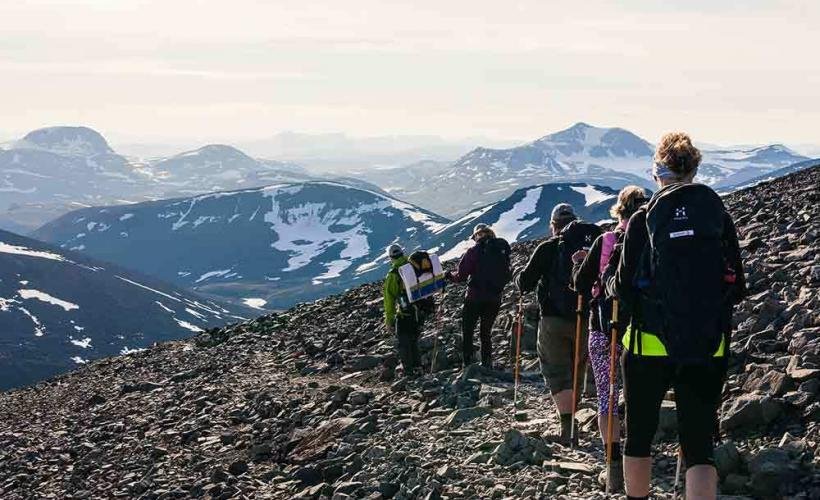 Utsikt från Kebnekaise