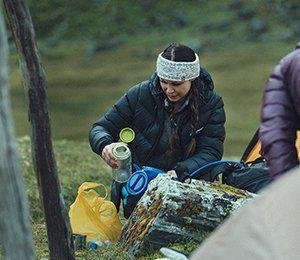 Det är viktigt att få i sig mycket vätska när man går längre sträckor på Inkaleden