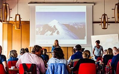 Föreläsning om Kebnekaise för att förbereda deltagarna
